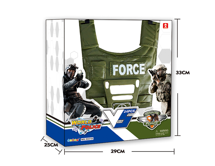 军，警背心 33310